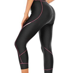4ucycling Padded Bike Women 3/4 Long Tight Pants